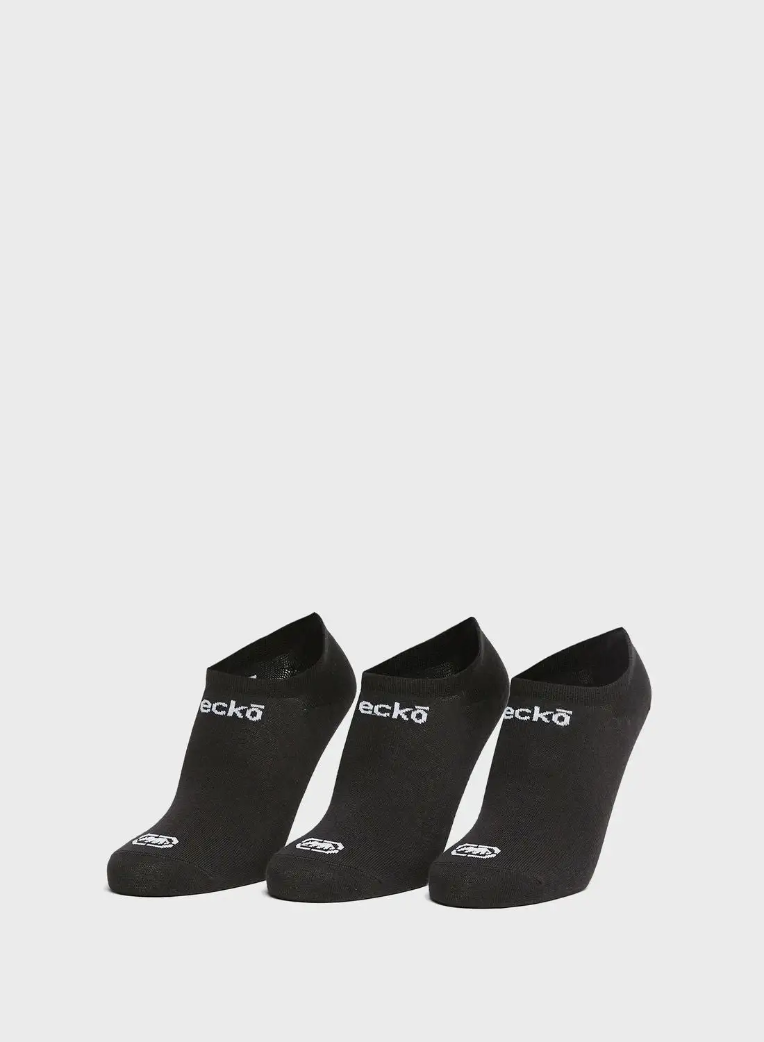 Ecko 3 Pack Logo No Show Socks