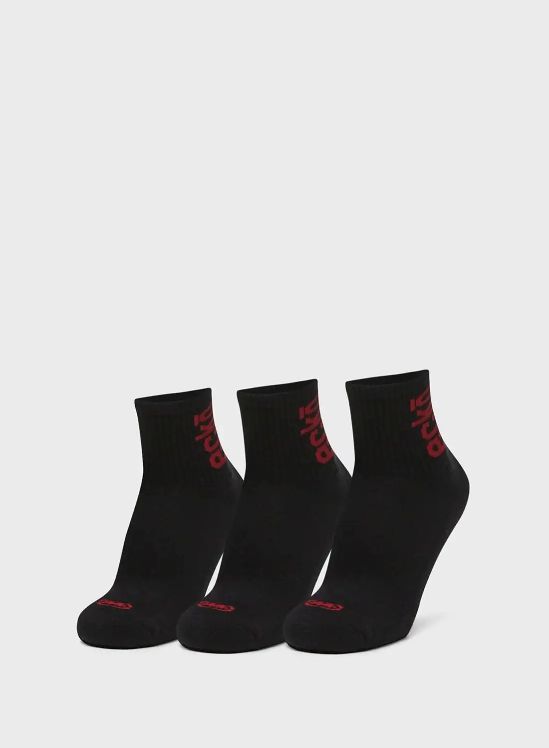 Ecko 3 Pack Logo Ankle Socks