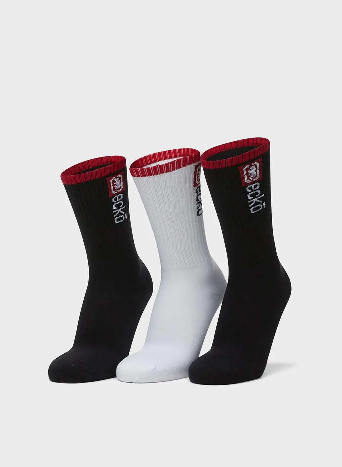 Ecko 3 Pack Logo Crew Socks