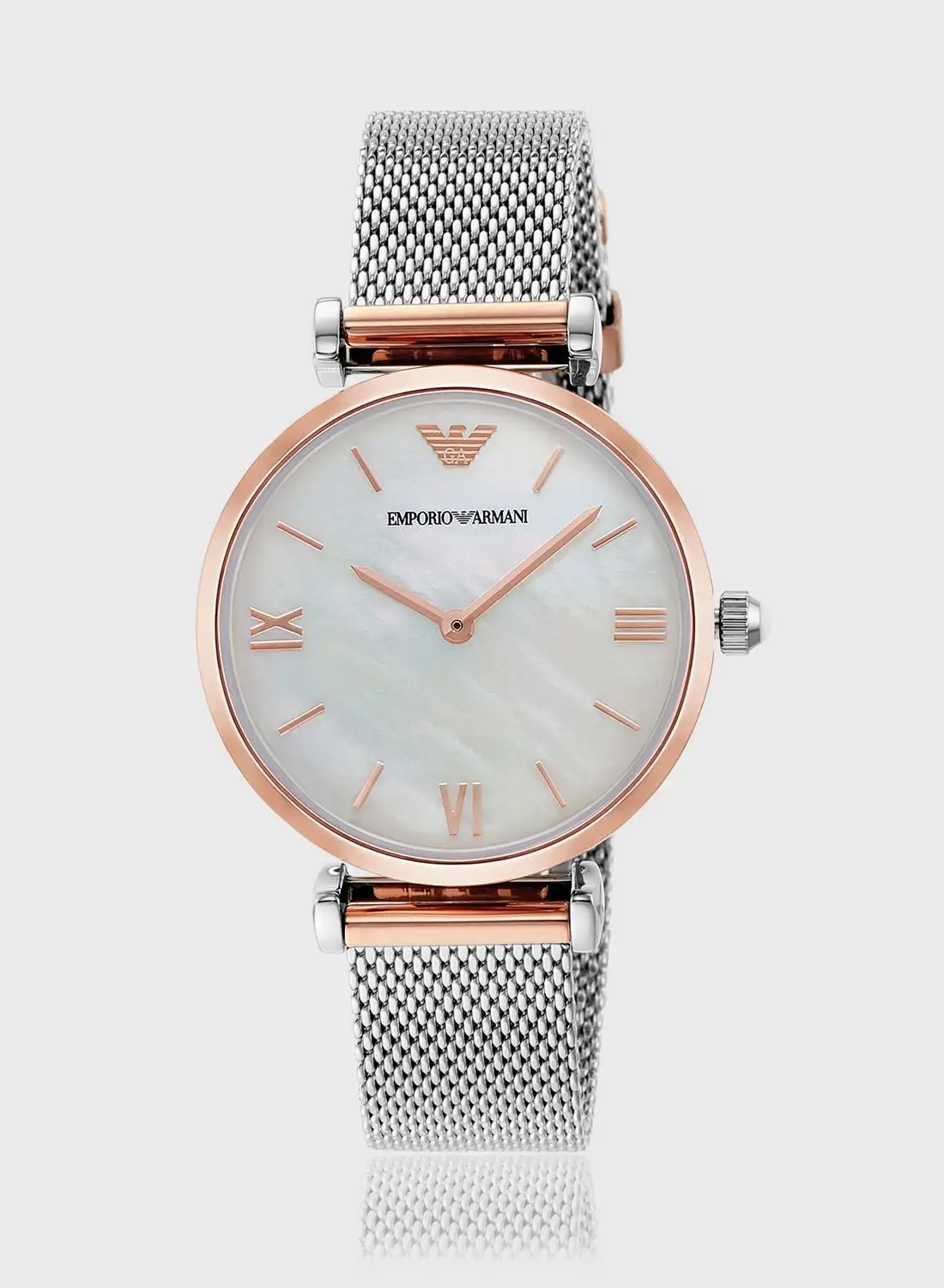 EMPORIO ARMANI Mesh Strap Analog Watch