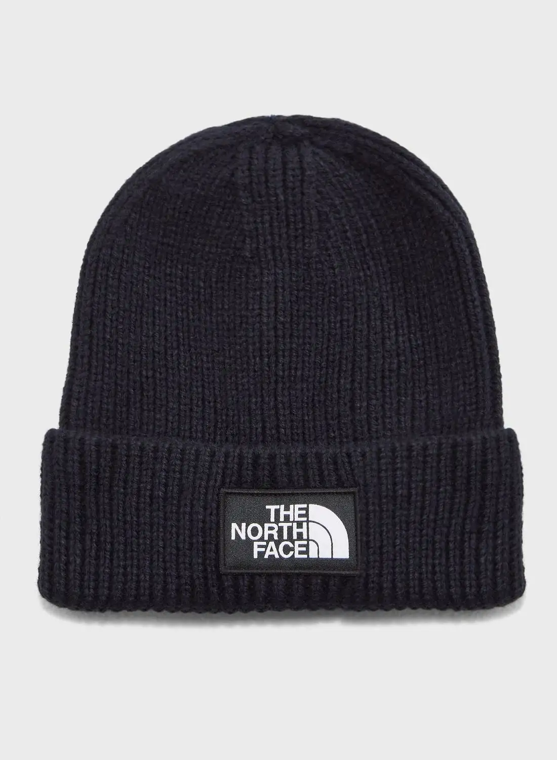 northface Logo Box Cuffed Beanie