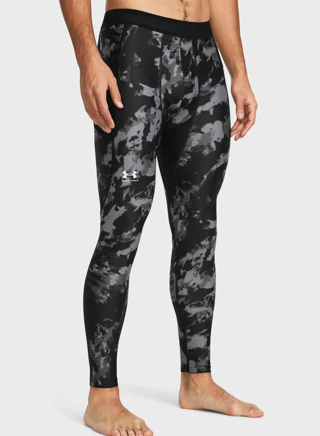 UNDER ARMOUR Heatgear Isochill Printed Compression Leggings