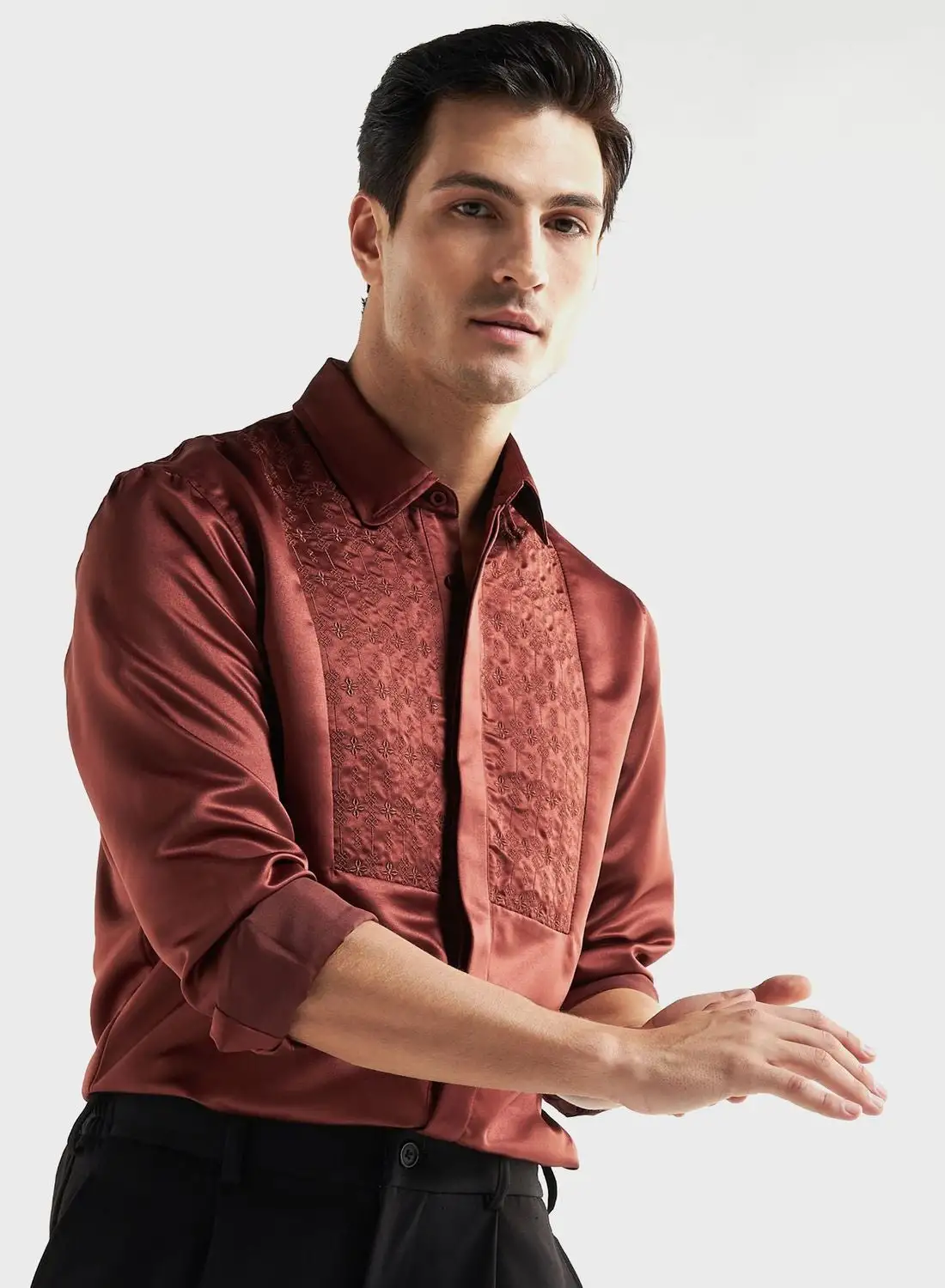 FAV Embroidered Regular Fit Shirt