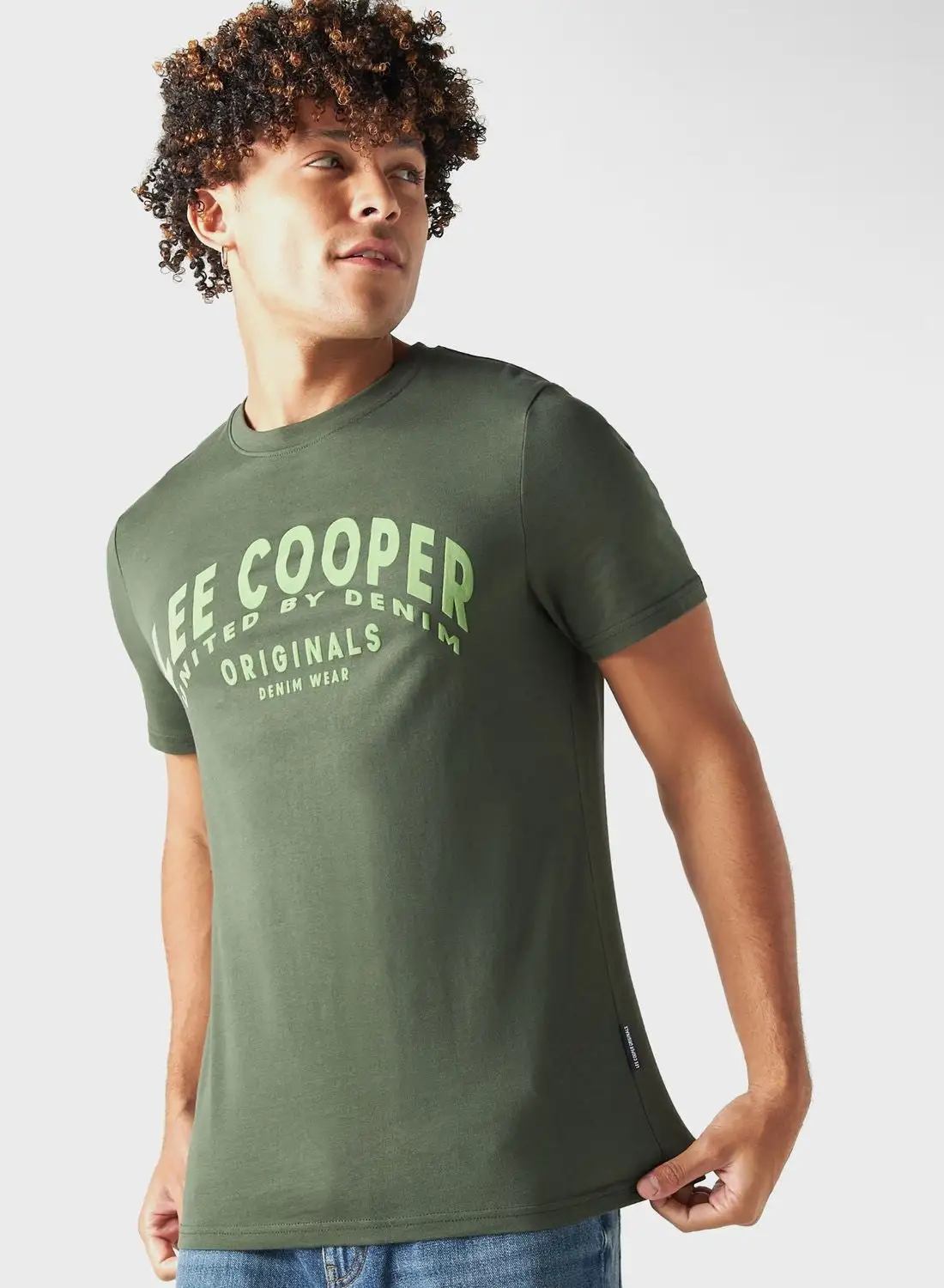 Lee Cooper Graphic Print Crew Neck T-Shirt