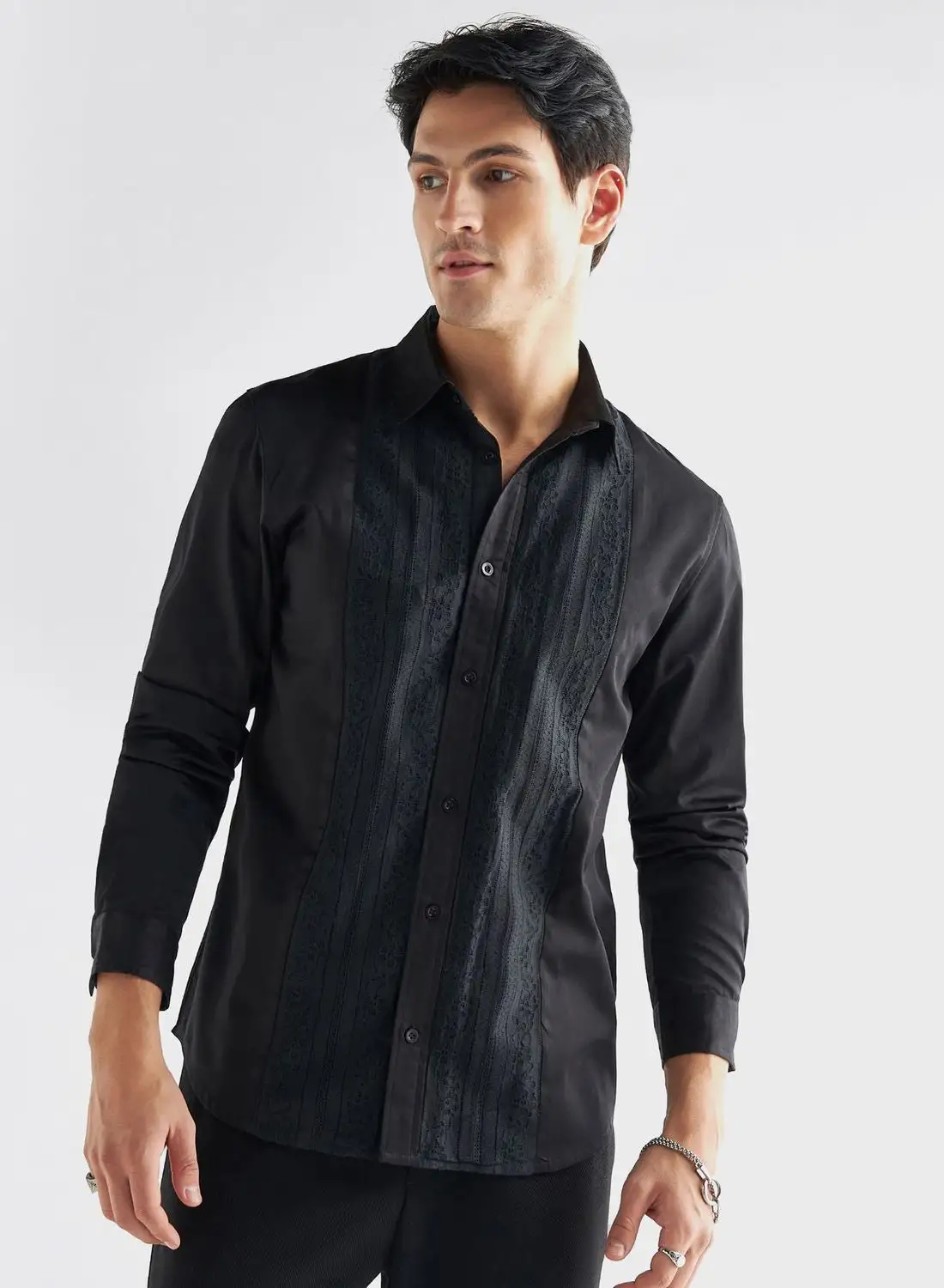 FAV Textured Regular Fit Shirt