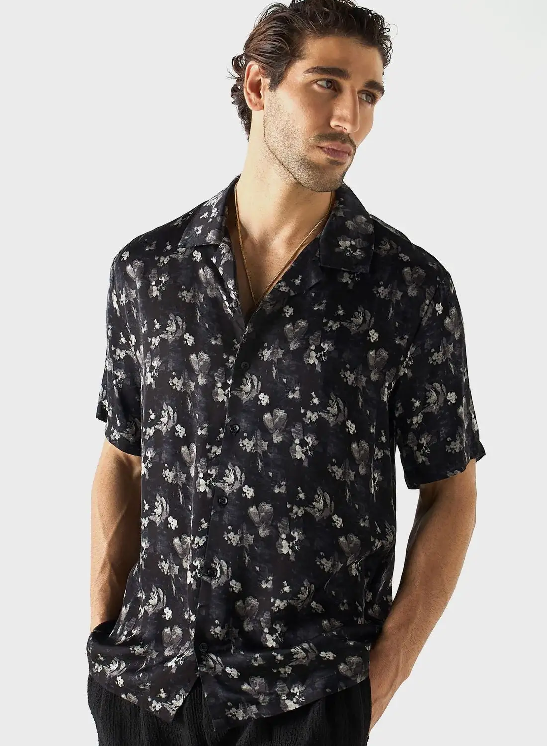 Iconic Floral Print Regular Fit Shirt