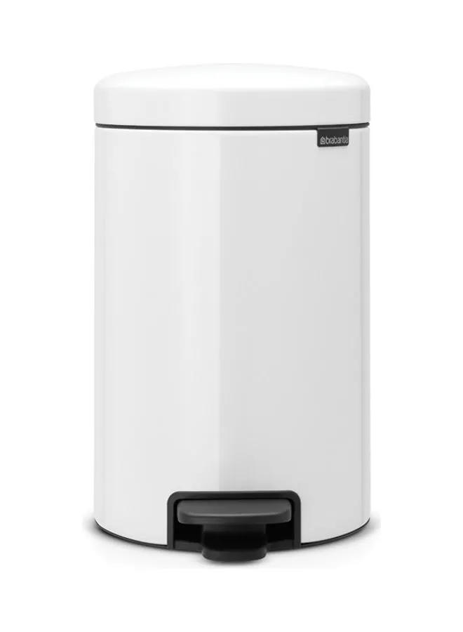 brabantia Pedal Bin Newicon With Inner Bucket White 12Liters