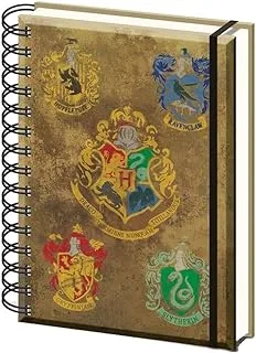 Pyramid International HARRY POTTER - HOGWARTS CREST & FOUR HOUSES (A5 WIRO NOTEBOOK)