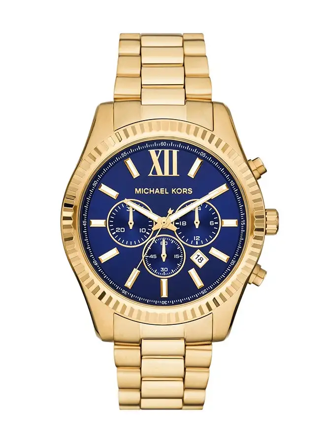 Michael Kors Men's Analog Round Shape Stainless Steel Wrist Watch MK9153 - 44 Mm