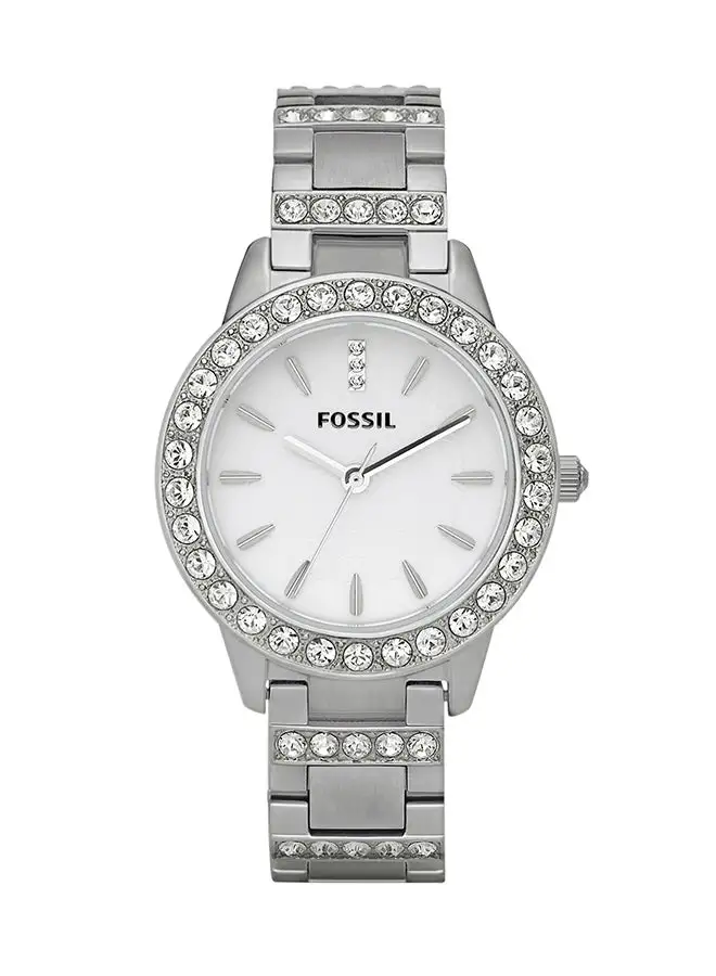 FOSSIL Women's Analog Round Shape Stainless Steel Wrist Watch ES2362 - 34 Mm