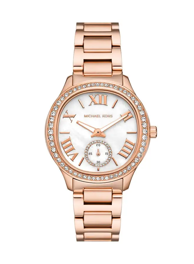 Michael Kors Women's Analog Round Shape Stainless Steel Wrist Watch MK4806 - 38 Mm