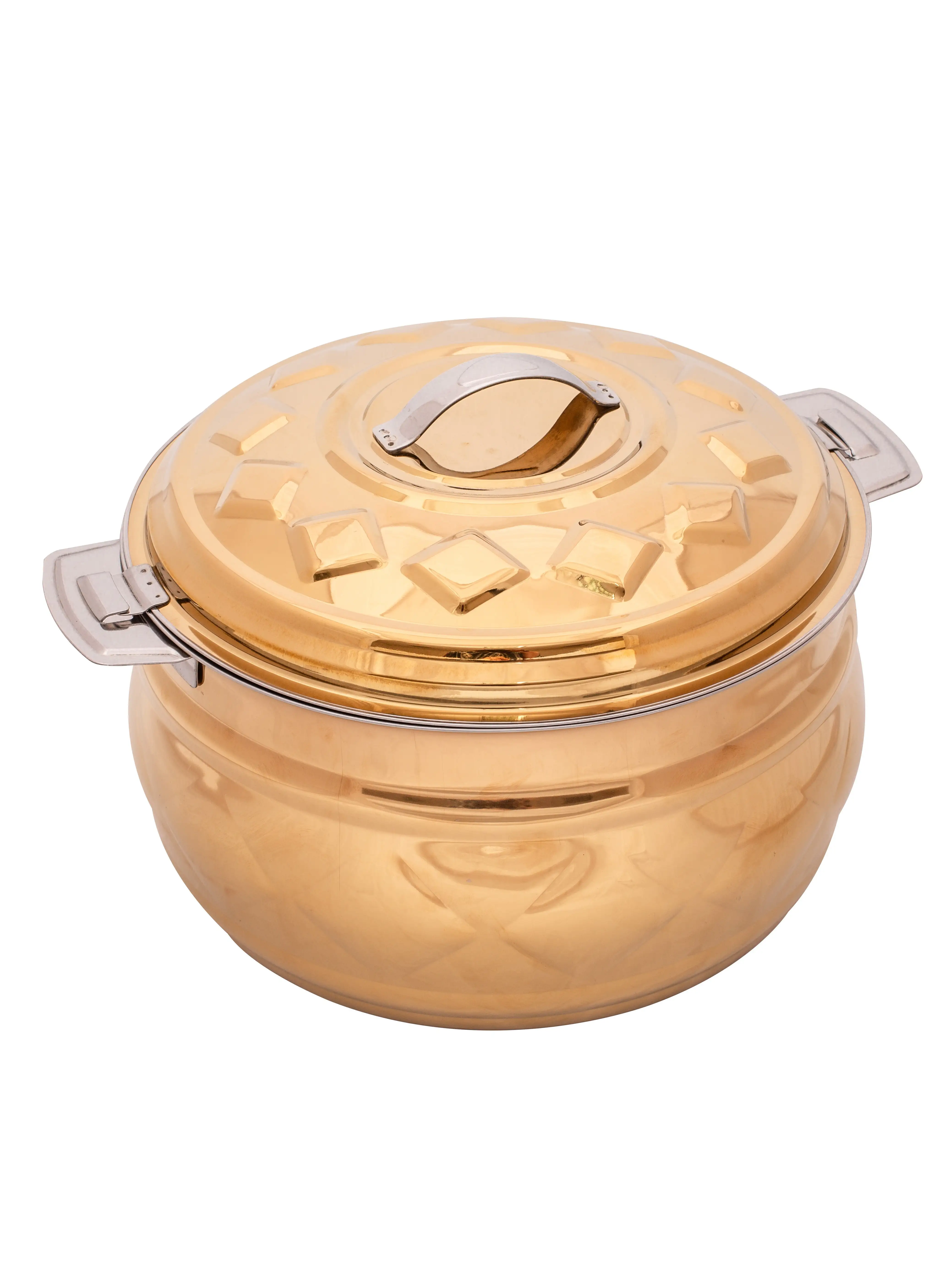 ZOLTEN Stainless Steel New Diamond Hotpot 3.5 Liters Gold Colour