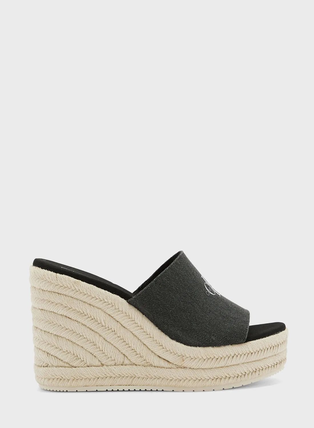 Calvin Klein Jeans Slide One Strap Wedge Sandals