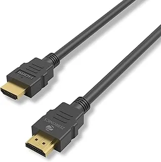 ZEBRONICS Zeb-HAA5020 (5 أمتار / 16 قدمًا) كابل HDMI يدعم امتداد 3D و ARC & CEC ، متوافق مع التلفزيون الذي يدعم HDMI ، Blu-ray ، Playstation (موصلات مطلية بالذهب) كابل HDMI