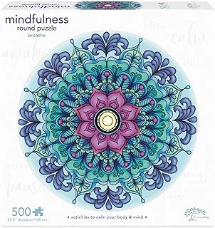 Mindfull Living Mindful Living 500 pc. Mandala Puzzle (Breathe)