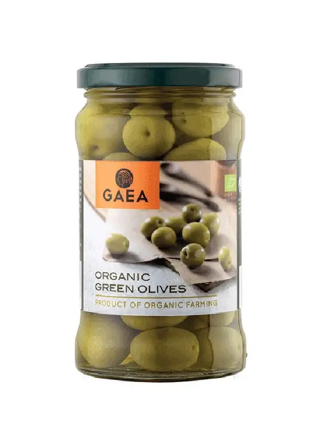 Gaea Organic Green Olives 300grams