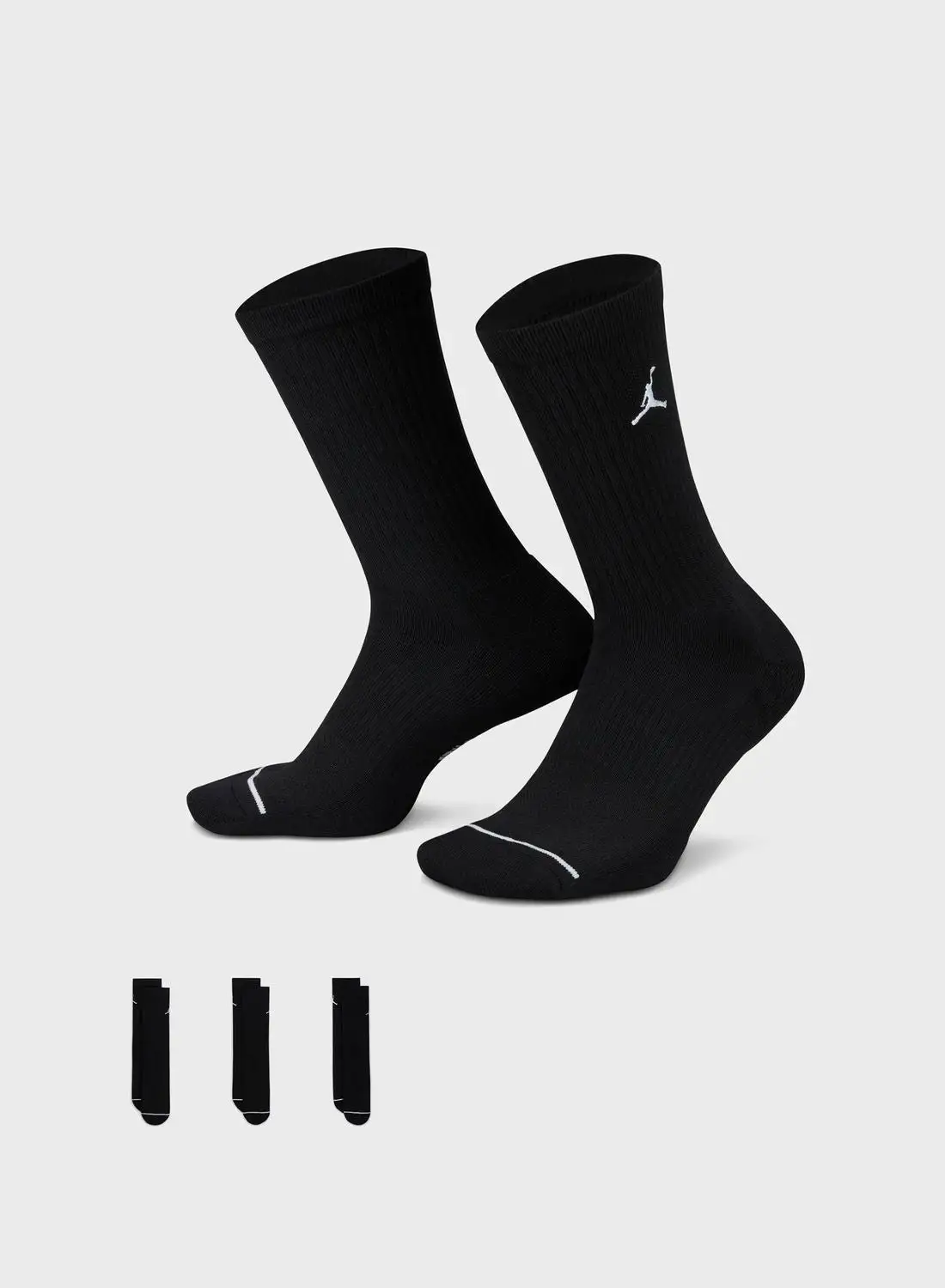 JORDAN 3 Pack Everyday Cush Poly Crew Socks