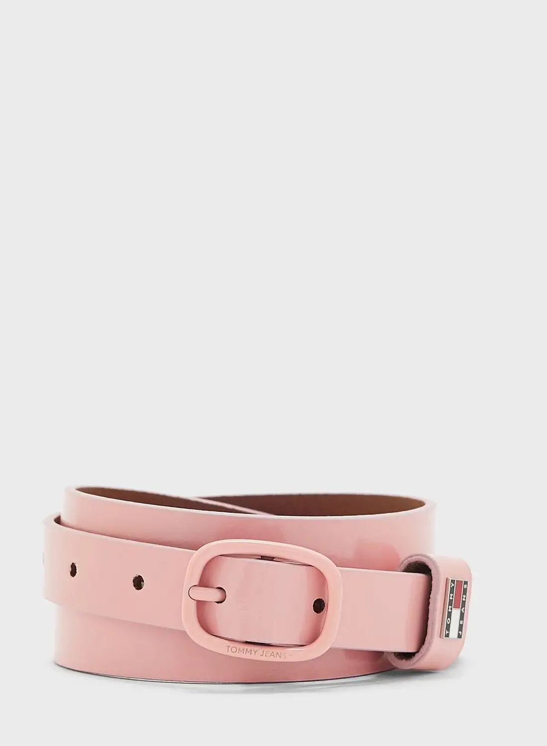 TOMMY JEANS Oval 2.0 Tonal Allocated Hole Belt