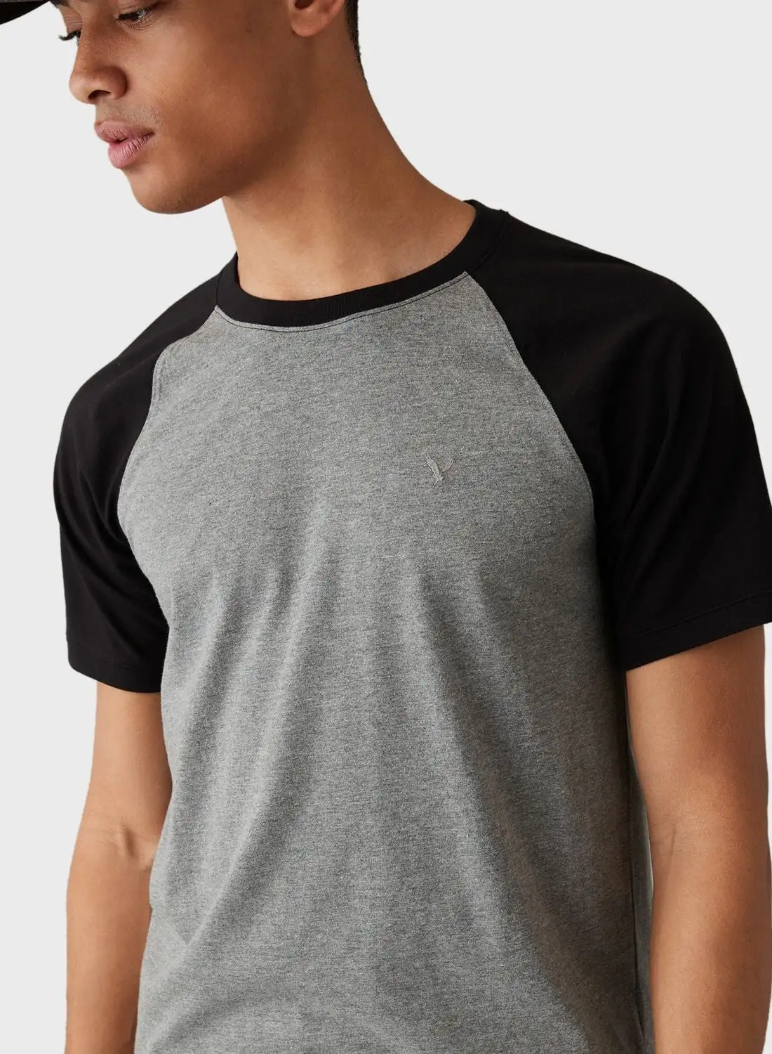 American Eagle Color Block Crew Neck T-Shirt