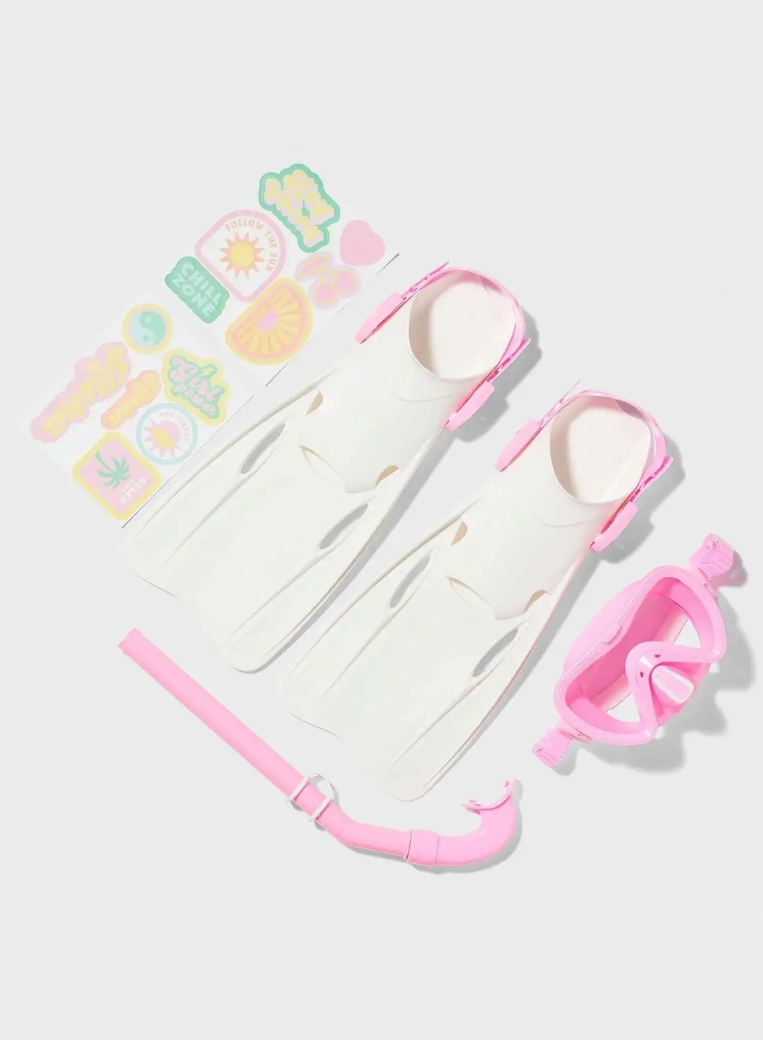 SUNNY LIFE Kids Snorkel Set Medium Summer Sherbet Pink