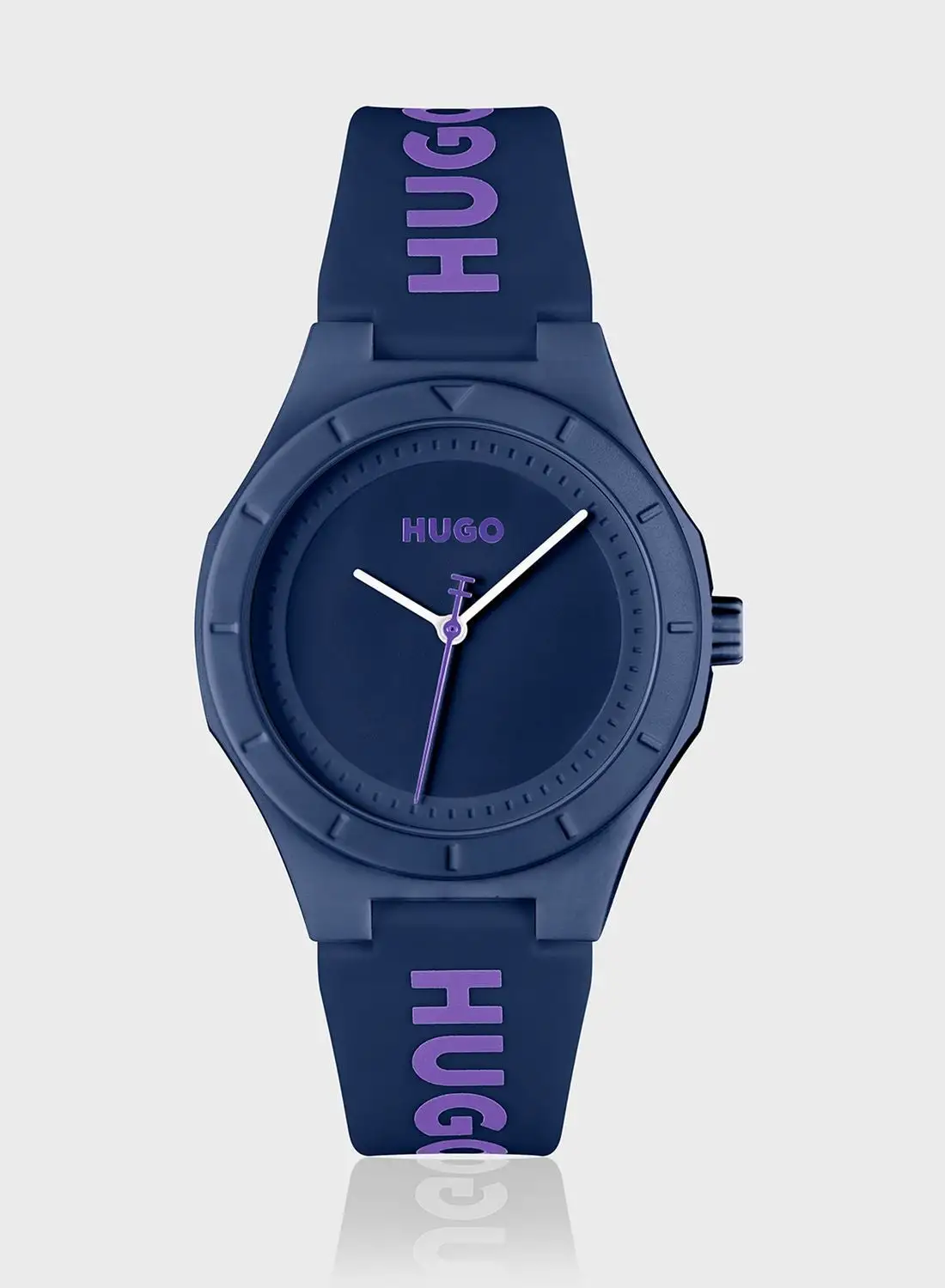 HUGO Silicone Strap Analog Watch