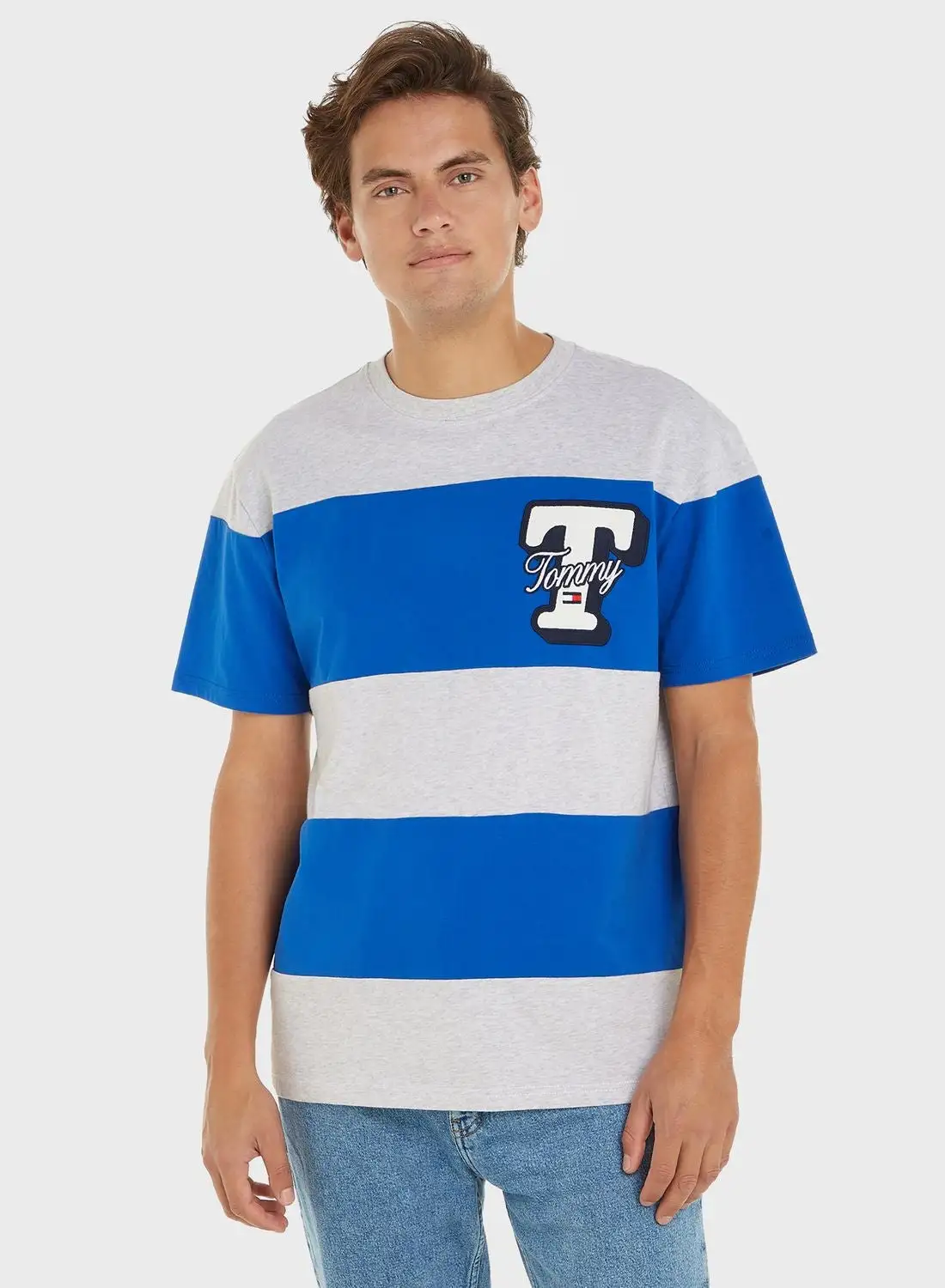 TOMMY JEANS Color Block Crew Neck T-Shirt