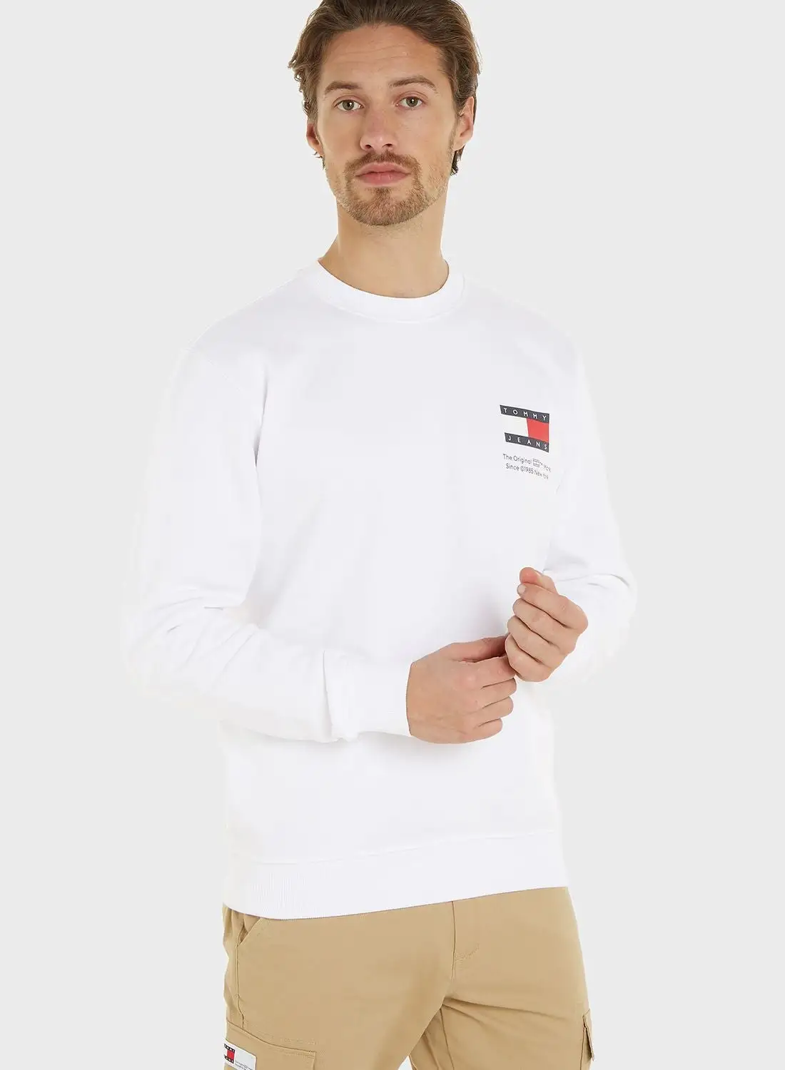 TOMMY JEANS Monogram Crew Neck Sweatshirt