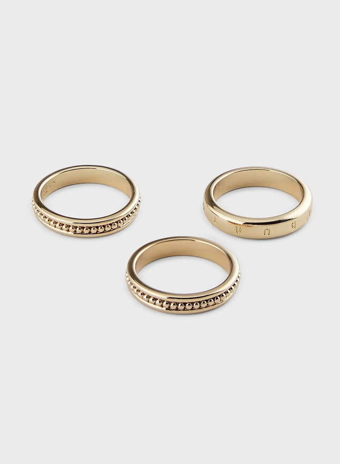 OLIVIA BURTON Ionic Plated Ring Set