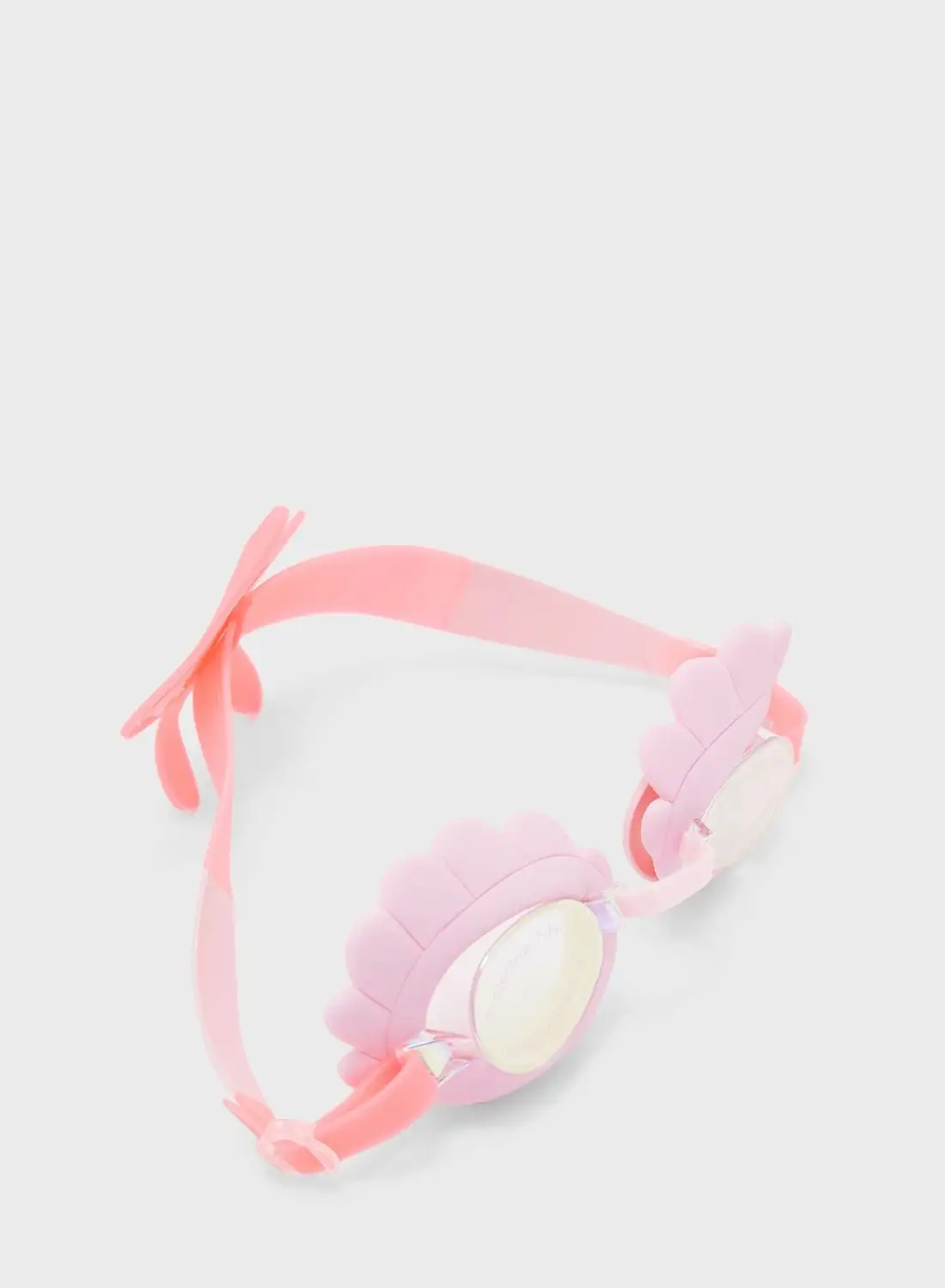 SUNNY LIFE Melody The Mermaid Mini Swim Goggles Neon Strawberry