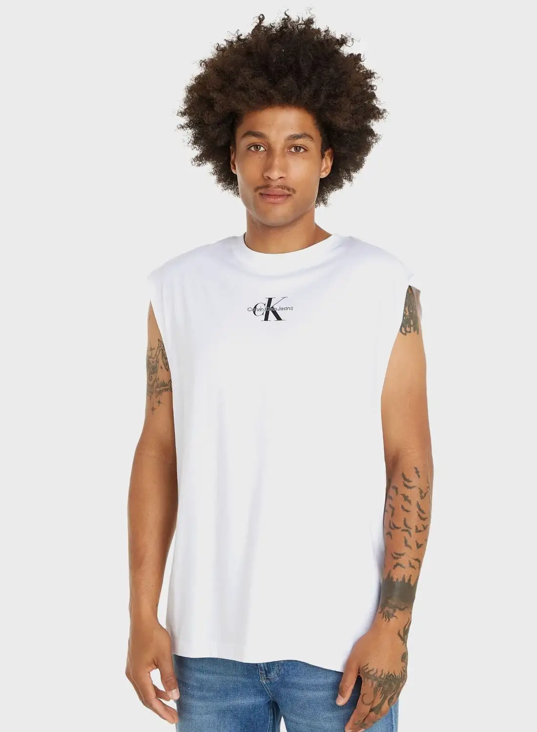 Calvin Klein Jeans Logo Tank Tops