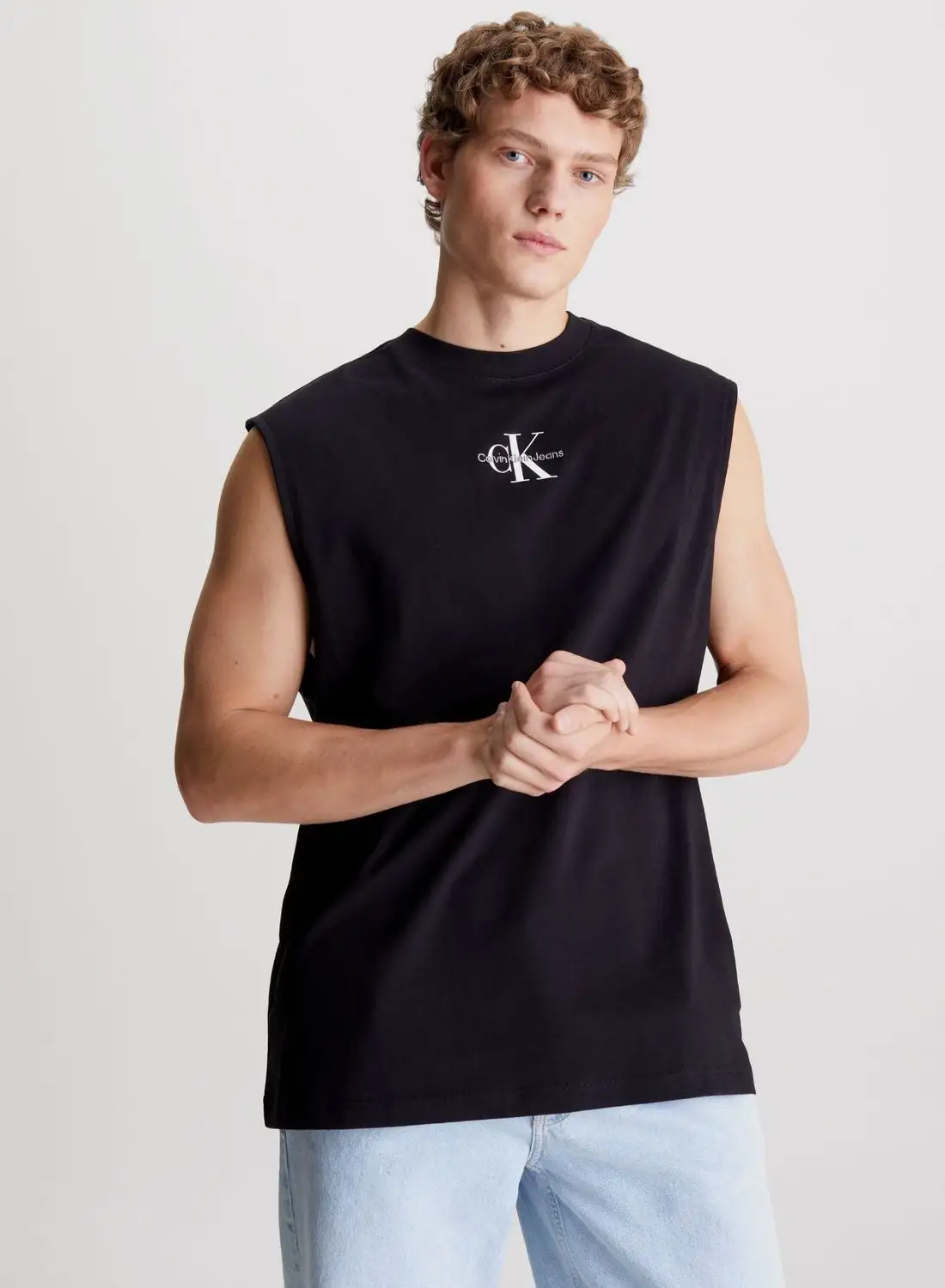 Calvin Klein Jeans Logo Tank Tops