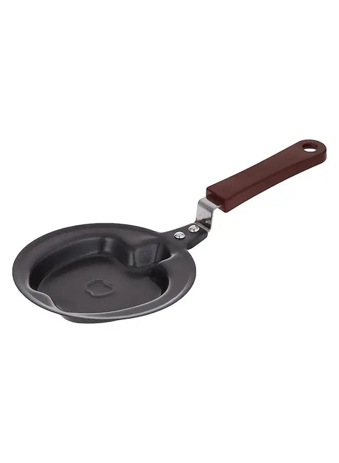 Mini Poele Mini Apple Design Fry Pan Black/Brown 12 x 5cm