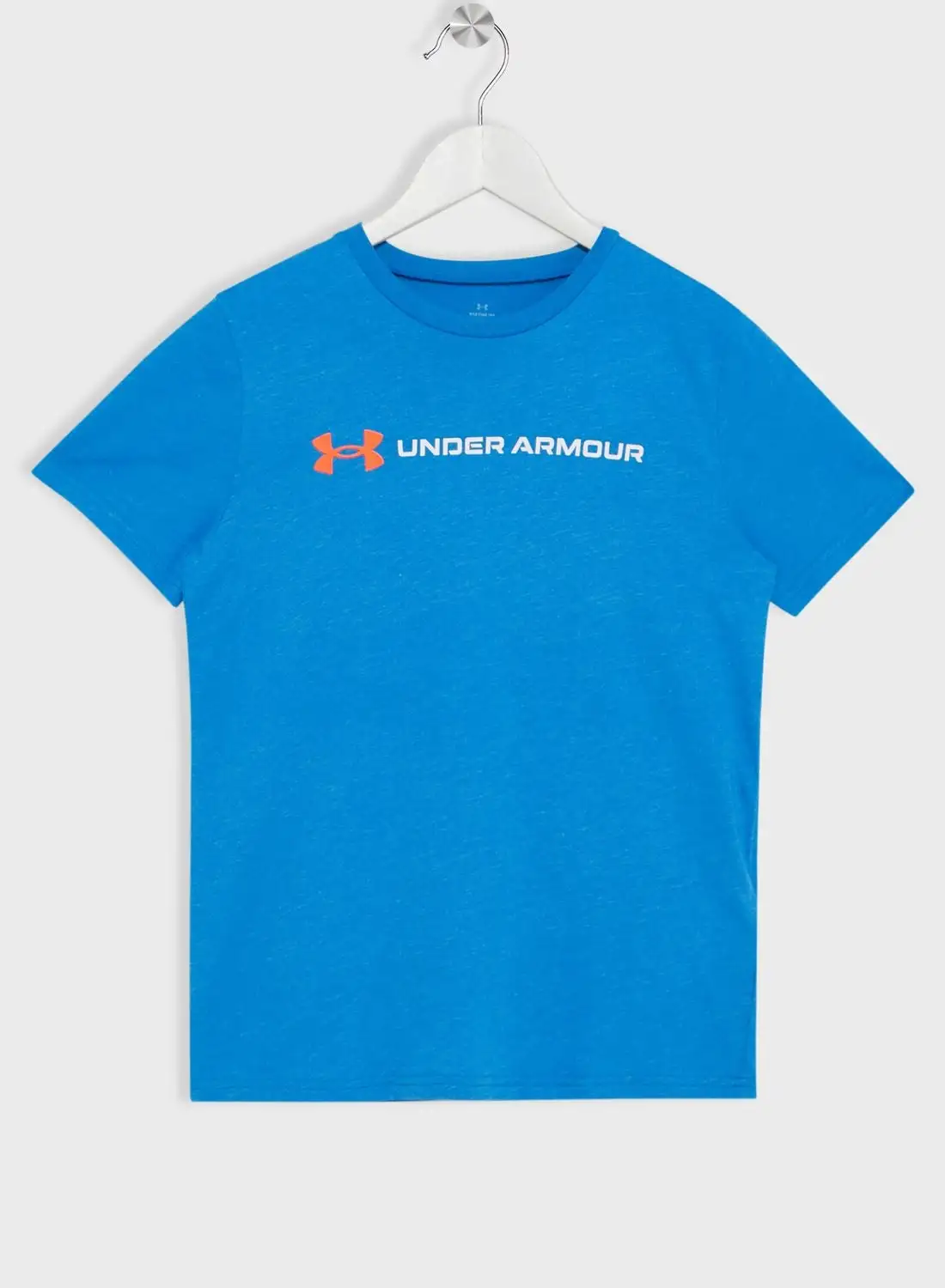 UNDER ARMOUR Boys' Wordmark Logo Short Sleeve T-Shirt