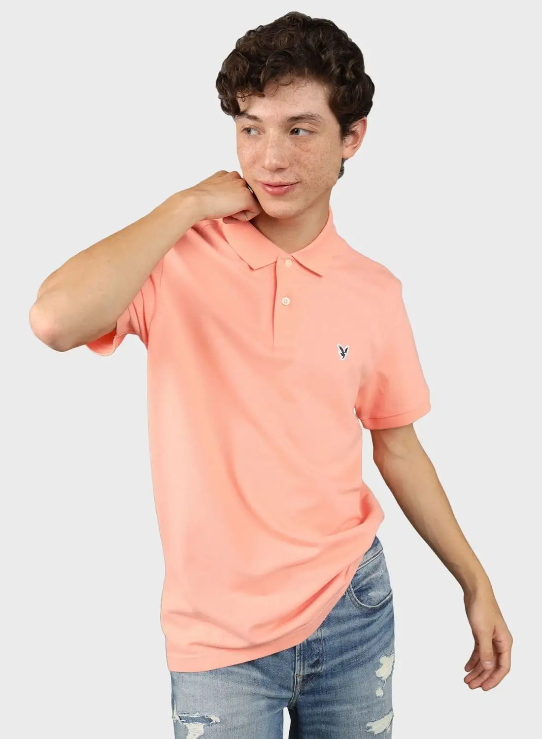 American Eagle Logo Pique Polo