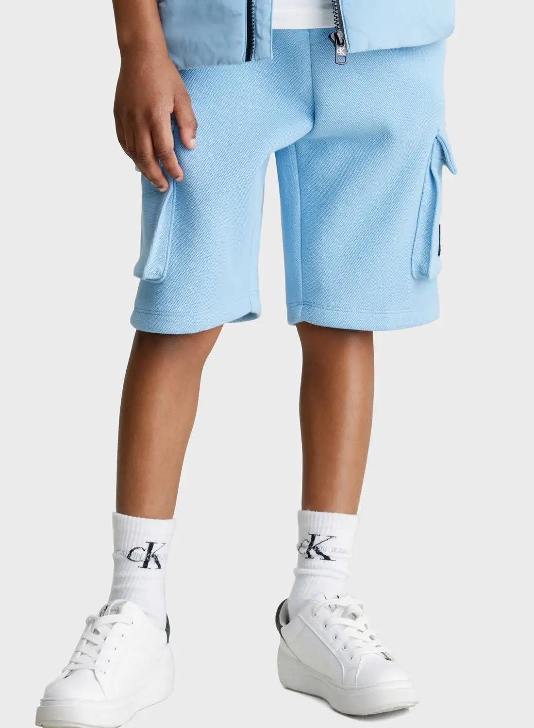 Calvin Klein Jeans Kids Logo Cargo Shorts