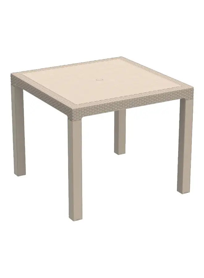 Cosmoplast 4-Seater Cedarattan Outdoor Dining Table Warm Taupe