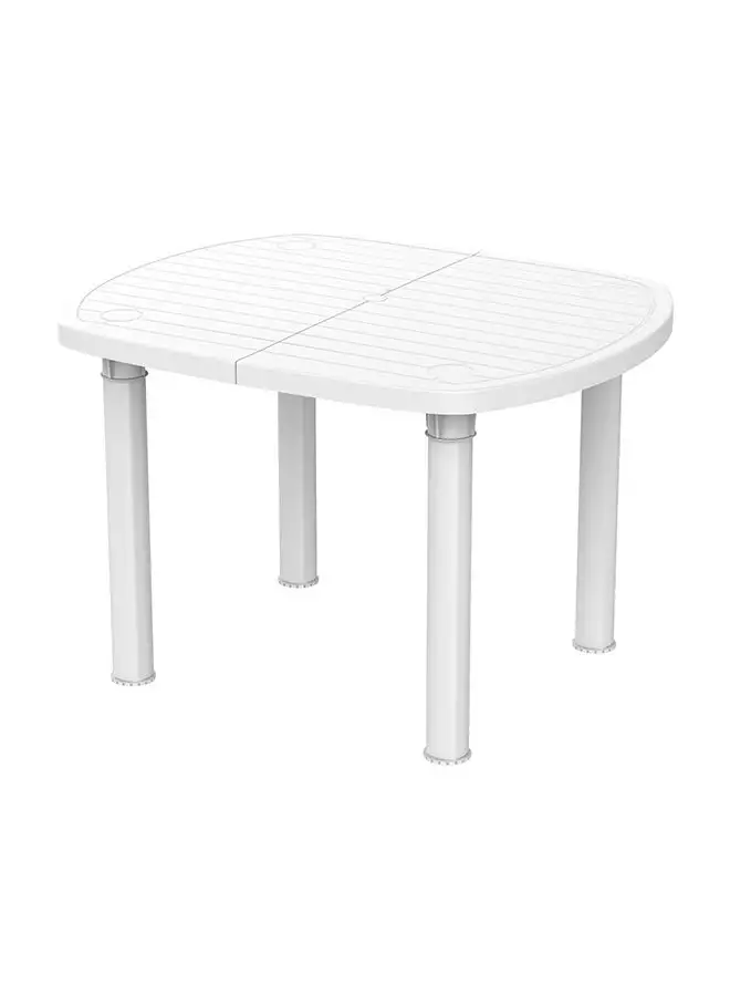 Cosmoplast Square Garden Table 100 cm White