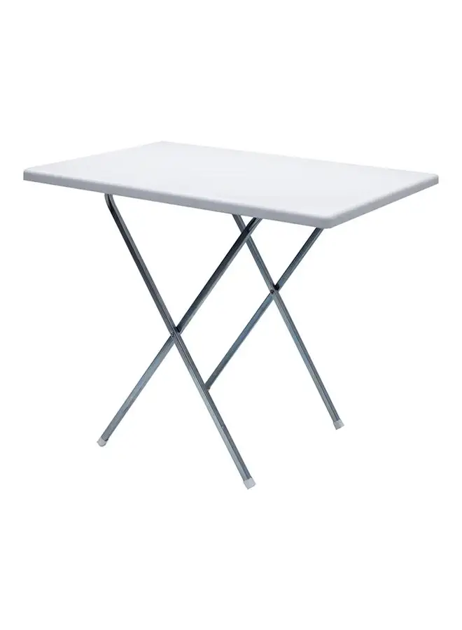 Cosmoplast Folding Picnic Table With Steel Legs White