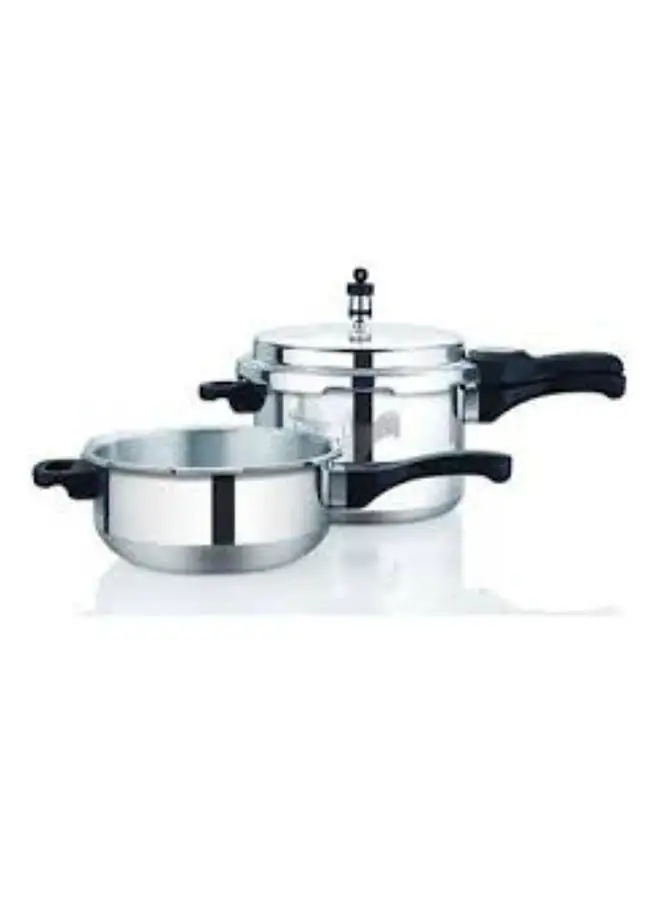 Premier Premier Aluminium Pressure Cooker - DELUXE -ECO PACK (5 LTRS.+PAN) SG 503