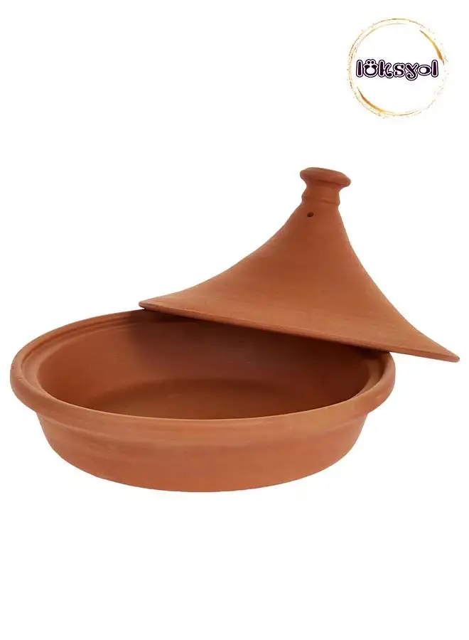 luksYol Luksyol Clay pot for cooking - Handmade tagine pot moroccan for cooking - Lead free earthenware pot - Tagine Pot Oven Safe - 100% Natural & Safe for Health - eco friendly terracotta pots 11.42 inches