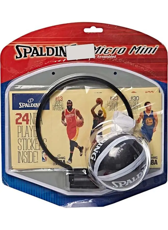 SPALDING Kids NBA Player Sticker Micro Mini Backboard Set