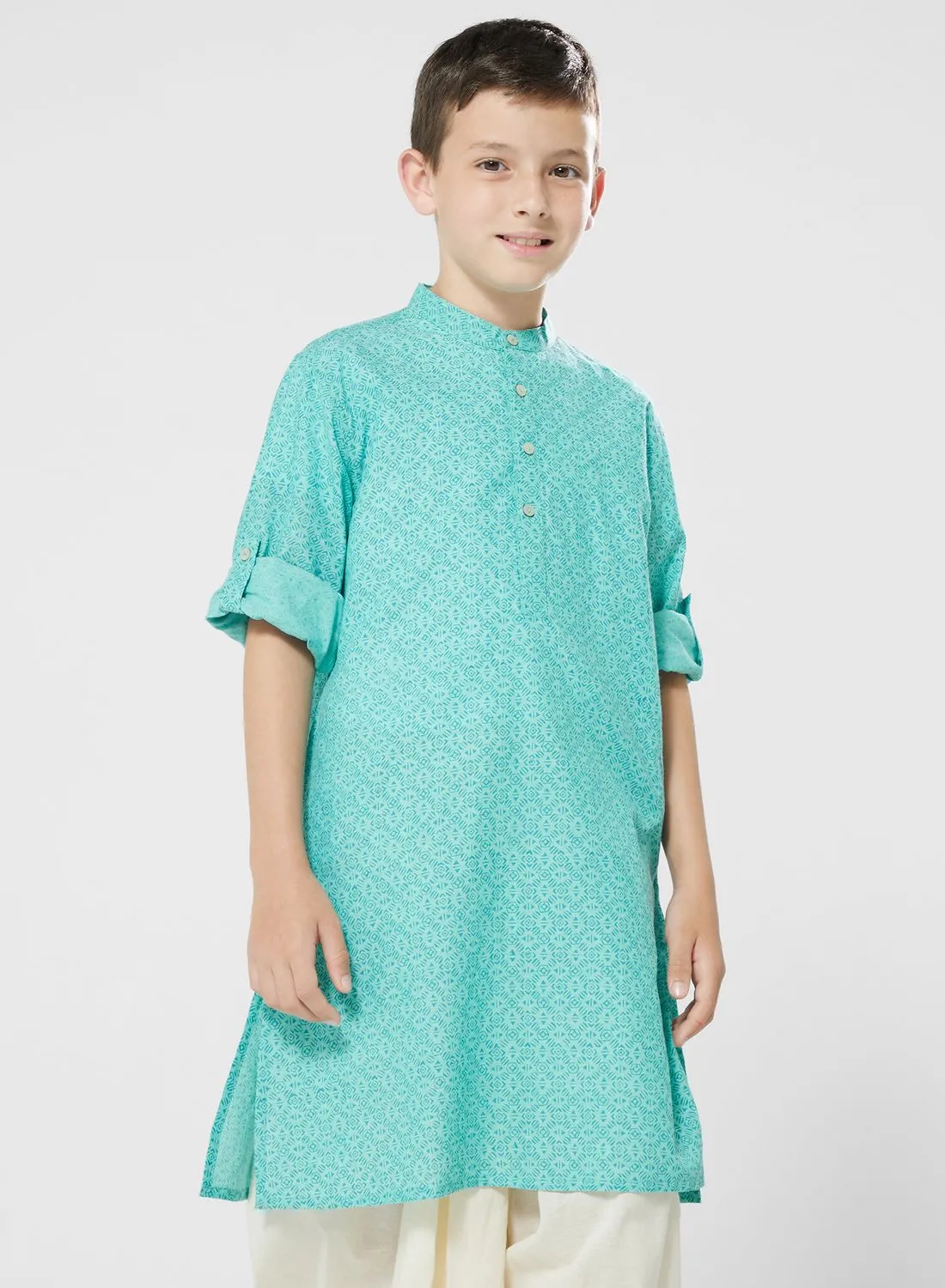 Fabindia Kids Printed Long Kurta