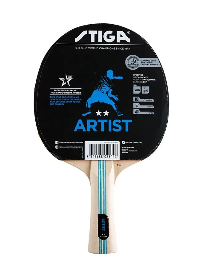 Stiga Artist 2 Star Table Tennis Bat