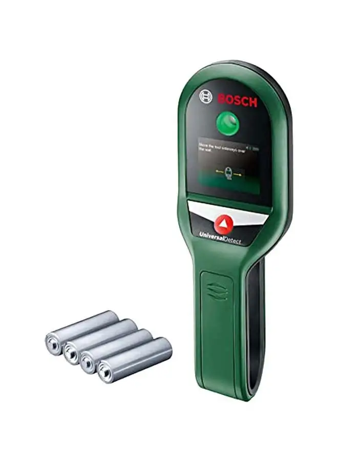 BOSCH Bosch Digital Detector UniversalDetect, Thorough wall scans for safer drilling up to 10cm, detect metal, live cables & wooden substructures | Model: 0603681300 with 1 year warranty