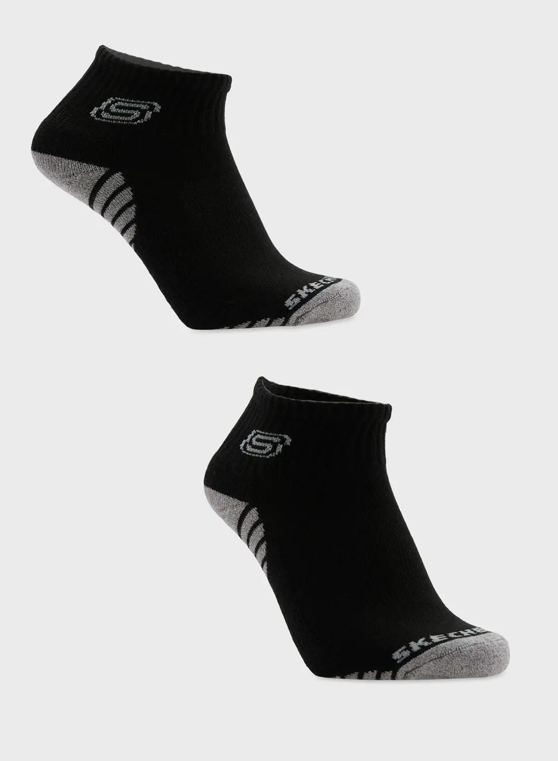 SKECHERS 3 Pack Terry Qtr Crew Socks