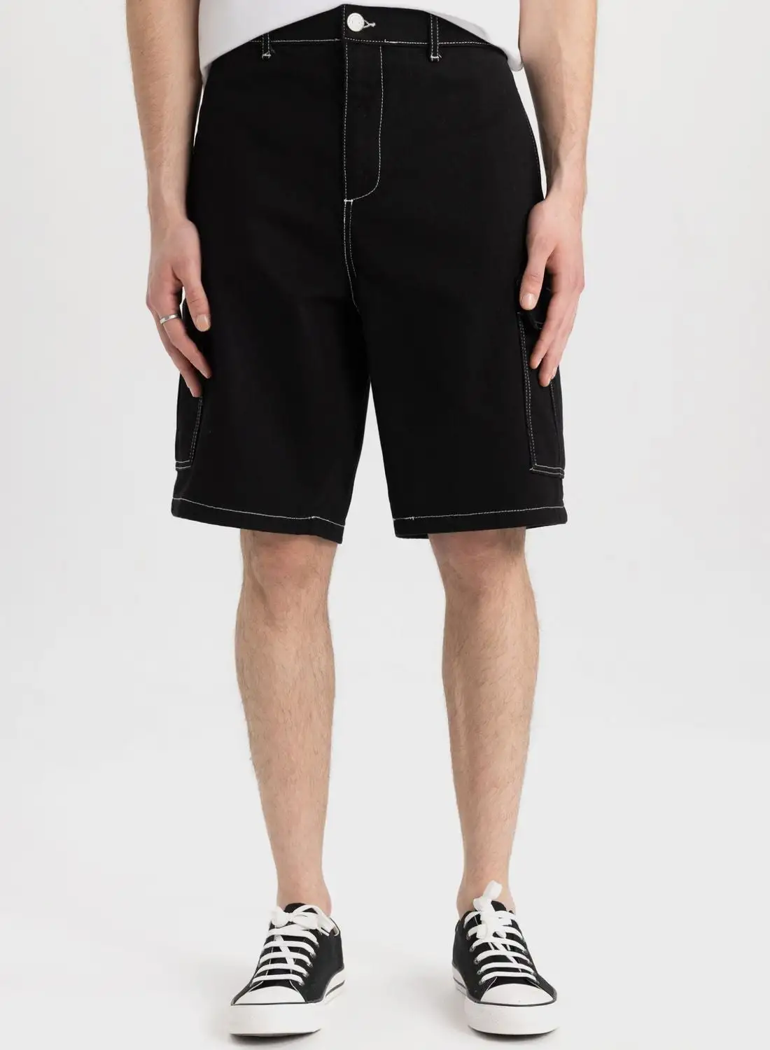 DeFacto Relax Fit Regular Hem Bermuda