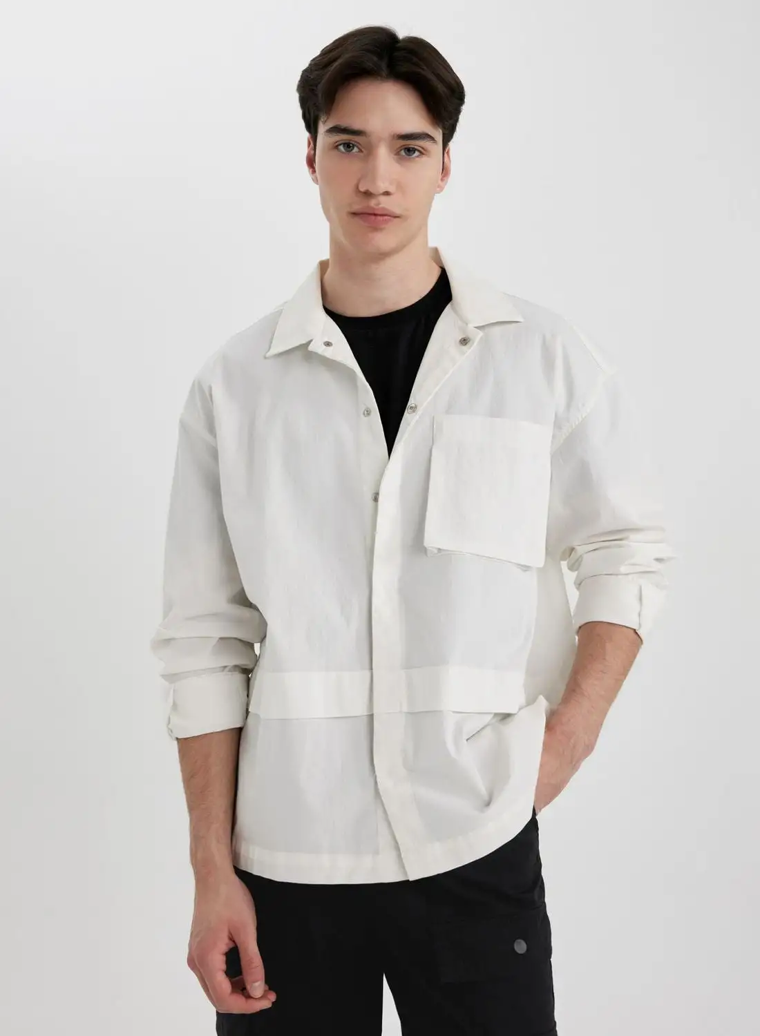 DeFacto Oversize Fit Long Sleeve Shirt