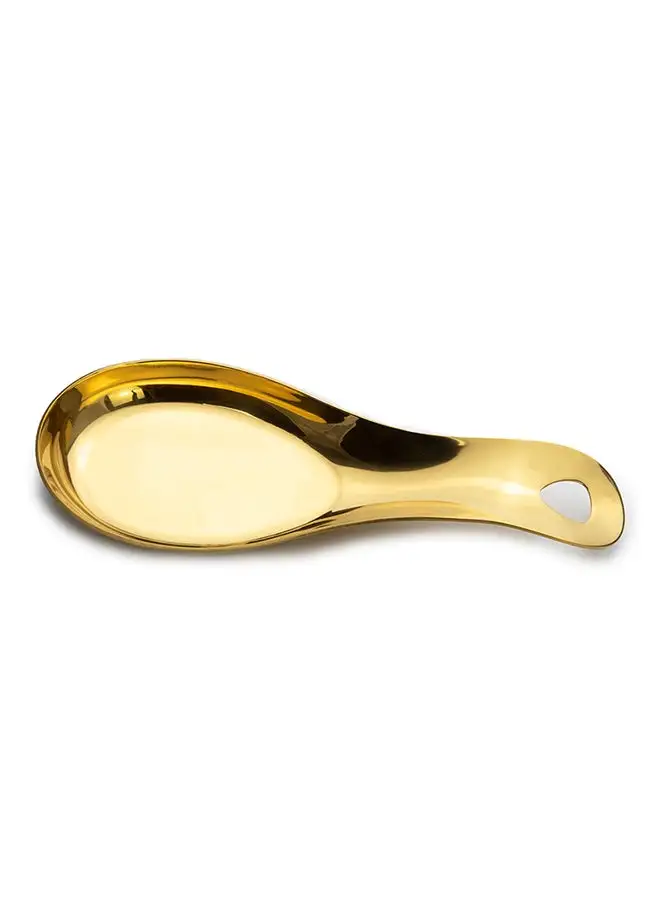 Cuisine Art Kitchen Tableware Spatula Holder Soup Spoon Shiny Gold 21cm