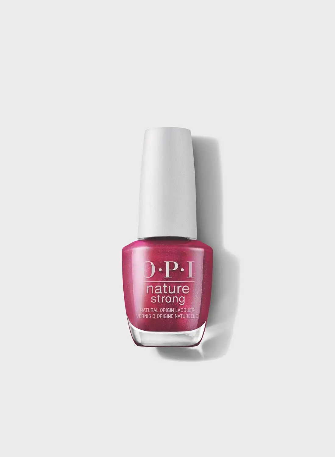 طلاء أظافر OPI Nature القوي، ارفع صوتك، طلاء أظافر أحمر