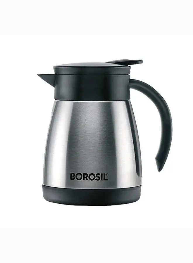 BOROSIL Borosil Vacuum Insulated Stainless Steel Teapot Flask Vacuum Insulated Coffee Pot - 500 ml silver